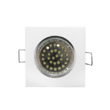 Σποτ Χωνευτό Τετράγωνο Σταθερό (WL159) MR16 Λευκό (WH) (21-1590)