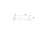 Spotlight Led Δίφωτο Επιτοίχιο Φωτιστικό 2x 5W 3000K (5848)