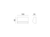 Spotlight Επιτοίχιο Led Φωτιστικό 1.5W 4000K Γκρι (5922)