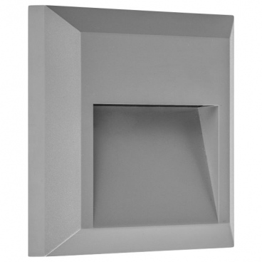 Spotlight Επιτοίχιο Led Φωτιστικό 1.5W 4000K Γκρι (5917)