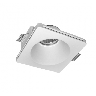 Adeleq Χωνευτό Τετράγωνο Γύψινο Φωτιστικό GU10 Λευκό&nbsp; (21-11006)