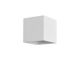 Adeleq Γύψινο Κύβος Επιτοίχιο Φωτιστικό G9 Λευκό (21-11016)