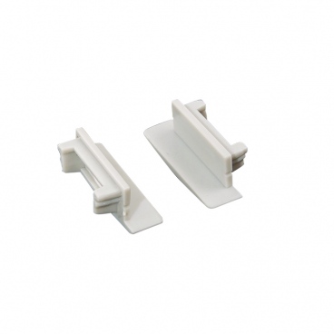 Σετ πλαστικές τάπες 2 τεμ. με & χωρίς τρύπα για προφίλ P119 (EP119)