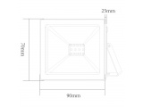 LED SMD Λευκός προβολέας Q 10W 12 - 24V DC 110° 6000K (Q1060WDC)
