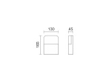 Spotlight Led Επιτοίχιο Φωτιστικό 6W Μαύρο (7738)