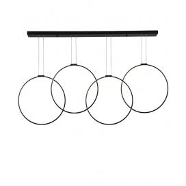 Zambelis Lights Led Πολύφωτο Κρεμαστό Φωτιστικό Μαύρο (18150)