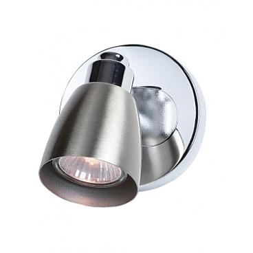 Zambelis Lights Μονόφωτο Επιτοίχιο Φωτιστικό Νίκελ Σατινέ (16191)