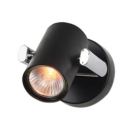 Zambelis Lights Μονόφωτο Επιτοίχιο Φωτιστικό Μαύρο (16189)