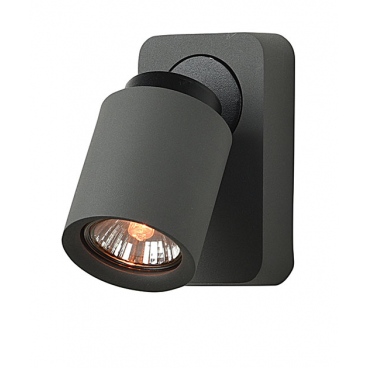 Zambelis Lights Μονόφωτο Επιτοίχιο Φωτιστικό Σκούρο Γκρι (16185)