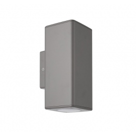 Επιτοίχιο Πλαστικό Σποτ Up-Down Γκρι 76x76 (3-0760216)