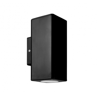 Επιτοίχιο Πλαστικό Σποτ Up-Down Μαύρο 76x76 (3-0760211)