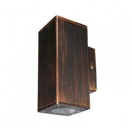 Επιτοίχιο Πλαστικό Σποτ Up-Down Ρουστίκ 76x76 (3-07602171)