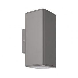 Επιτοίχιο Πλαστικό Σποτ Up-Down Γκρι 90x90 (3-0900216)