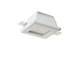 Aca Rory Χωνευτό Τετράγωνο Γύψινο Φωτιστικό GU10 Λευκό&nbsp;(G9001GC)