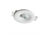 Aca Carly Χωνευτό Στρογγυλό Γύψινο Φωτιστικό GU10 Λευκό (G90401C)