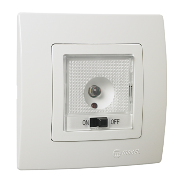 Makel Lillium Διακόπτης Φως Ασφαλείας Λευκό (32001055)