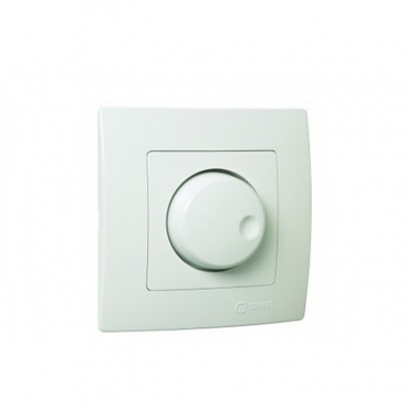 Makel Lillium Διακόπτης Dimmer 600W Αλλέ - Ρετούρ Λευκός (32001011A)
