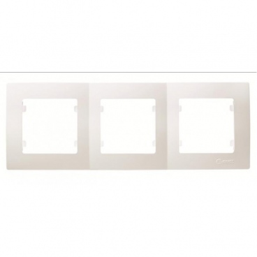 Makel Lillium Οριζόντιο Πλαίσιο 3 Θέσεων Λευκό (32001703)