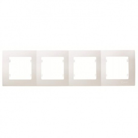 Makel Lillium Οριζόντιο Πλαίσιο 4 Θέσεων Λευκό (32001704)
