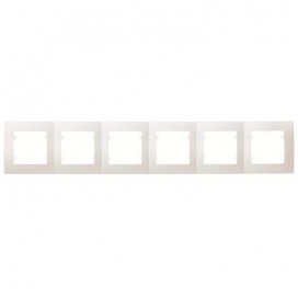 Makel Lillium Οριζόντιο Πλαίσιο 6 Θέσεων Λευκό (32001706)