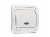 Makel Mimoza Διακόπτης Μπουτόν με Φως Λευκός (12124)