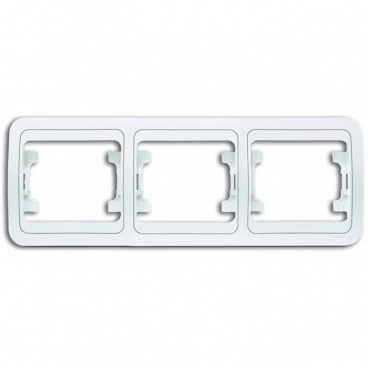 Makel Mimoza Οριζόντιο Πλαίσιο 3 Θέσεων Λευκό (22013)