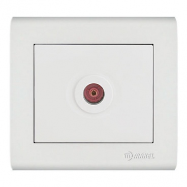 Makel Manolya Πρίζα TV Διέλευσης Λευκή (41001007)