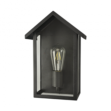 Aca Celia Επιτοίχιο Φωτιστικό Μαύρο (CELIAH1WBK)