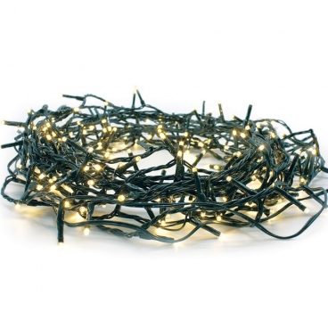 100 Led (3mm) Θερμά με Πράσινο Καλώδιο (100WWE44TG)