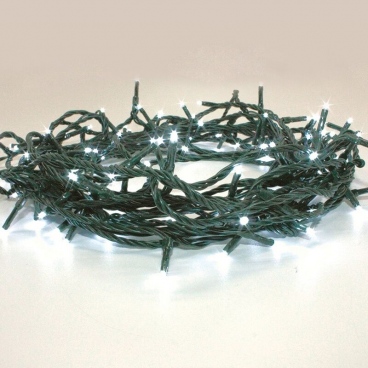 100 Led (3mm) Ψυχρά με Πράσινο Καλώδιο (100WE44TGL)