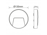 Aca LED SMD επίτοιχη απλίκα Λευκή 3W (SLIM41W)