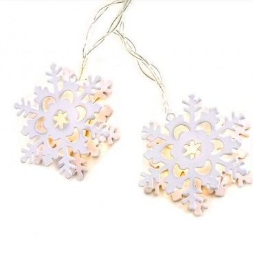 10 Led (5mm) Θερμά Λαμπάκια Metal Snowflakes (XA10WW2A)
