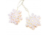 10 Led (5mm) Θερμά Λαμπάκια Metal Snowflakes (XA10WW2A)
