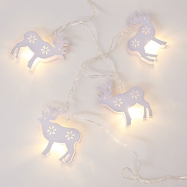 10 Led (5mm) Θερμά Λαμπάκια Metal Reindeer (XB10WW2A)