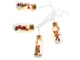 10 Led (5mm) Θερμά Λαμπάκια Glass Bottle Red Berry (XI10WW2A)