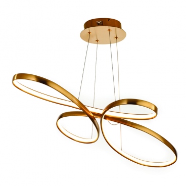 InLight Led Κρεμαστό Φωτιστικό 56W Χρυσαφί (6151-GL)