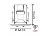 Σποτ Χωνευτό Στρογγυλό R80 E27 Λευκό (AC.045R80W)