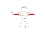 Spotlight LED COB Χωνευτό Κινητό Φωτιστικό 10W 60° 4000K (5989)