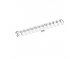 Aca Led Επιτοίχιο Φωτιστικό Μπάνιου 12W 3000K Ασημί (PN29LEDW57SR)