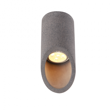 Aca Μονόφωτο Φωτιστικό Οροφής Μαύρο 16cm (MK151S16B)