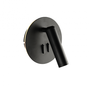 Aca Led Επιτοίχιο Φωτιστικό 3000K Μαύρο (SF1801LEDB)