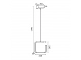 Aca Led Κρεμαστό Φωτιστικό 8W 3000K Λευκό (V27LEDP22WH)