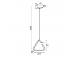 Aca Led Κρεμαστό Φωτιστικό 7W 3000K Λευκό (V29LEDP23WH)