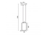 Aca Led Κρεμαστό Φωτιστικό 11W 3000K Μαύρο (V30LEDP18BK)