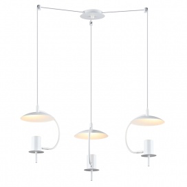 Aca Τρίφωτο Κρεμαστό Φωτιστικό Λευκό (ZM933P60W)