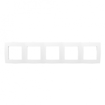 Acaelec Prime Πλαίσιο 5 Θέσεων Λευκό (1000119401)