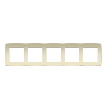 Acaelec Prime Πλαίσιο 5 Θέσεων Ιβουάρ (1000119402)
