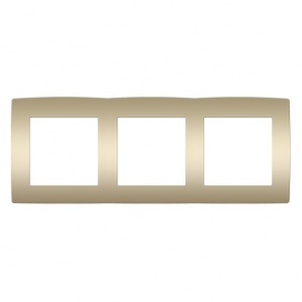 Acaelec Prime Πλαίσιο 3 Θέσεων Ματ Σαμπανιζέ (1000119204)