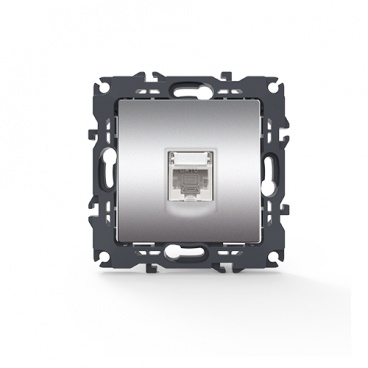 Acaelec Prime Πρίζα Δικτύου RJ45 CAT6 UTP Ματ Αλουμινίου (1000113203)