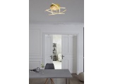 Fischer Honsel Led Πλαφονιέρα Cross ματ Ορείχαλκος Φ50 (23104)